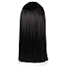 ColorGround Kids Long Straight Black Natural Cosplay Wig