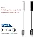 Moto Z USB C to 3.5 mm Headphone Jack Adapter(Not Fit HTC,Google Pixel 2, Pixel 2 XL),AnoKe[2 Pack]Type C to 3.5mm Stereo Audio Headphone Extender Cable Connector Female for Moto Type C Port Devices