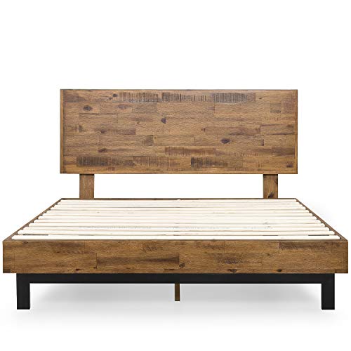 ZINUS Tricia Wood Platform Bed Frame with Adjustable Headboard, Wood