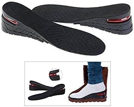 3-Layer Air up Height Increase Elevator Shoes Insole - 7 cm (Approximately 2.8 inches) Heels Inserts for Men and Women