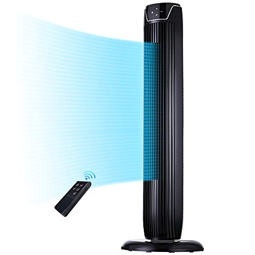 Tower Fan, Oscillating Quiet Cooling Fan Tower with LED Display, Timer