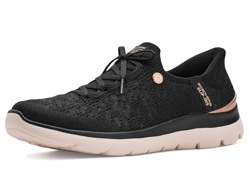 Skechers Women's Martha Stewart Summits - Floral Dreams Hands Free Slip-INS,Bla…