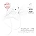 Wireless Headphones, Lightweight Sport Earphone, HiFi Stereo Magnetic Earbuds Bluetooth Headphones, Tangle Free, HD Buit-In Mic, Support 2 Devices, Sweatproof, for Jogging, Running, Gym (Rose Gold)