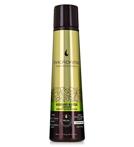 Macadamia Professional Nourishing Moisture Conditioner - 10oz. - Medium to Coarse Hair Textures - Repairs & Strengthens - With Argan Oil - Sulfate, Gluten & Paraben Free, Safe for Color-Treated Hair