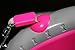 BonaFido Pet Retractable Leash with Waste Bag Holder 2 eGuides One Button Brake and Lock Safety System - 16 Feet No Burn Lead for Pets up to 44 lbs - Pink