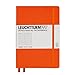 LEUCHTTURM1917 - Notebook Hardcover Medium A5-251 Numbered Pages for Writing and Journaling (Orange, Ruled)