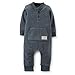 Carter's Baby Boys' Graphic Terry Romper (Baby) - Heather