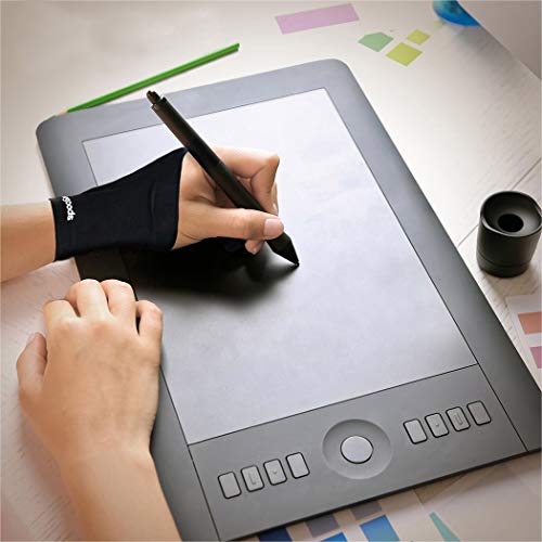 Digital Artist Glove for Graphic Drawing Tablet, Two Finger Sketch