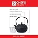 Chef's Secret Po Cast Iron Pot, Retains Heat to Keep Tea at the Correct Serving Temperature, 5 Cup Capacity (BLACK), One Size