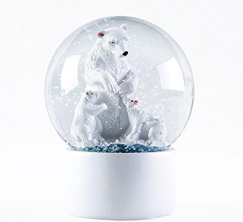 APELPES Snow Globes Crafts- Sculptured Snowglobes - Christmas Valentine's Day Birthday Holiday New Year's Gift (Diameter 100mm, White)