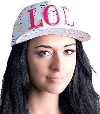 Lol Snapback Caps White Flat Peak Snap Back Hats Mens Ladies