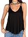 MakeMeChic Women's Loose V Neck Cami Tank Tops Casual Sleeveless Shirt