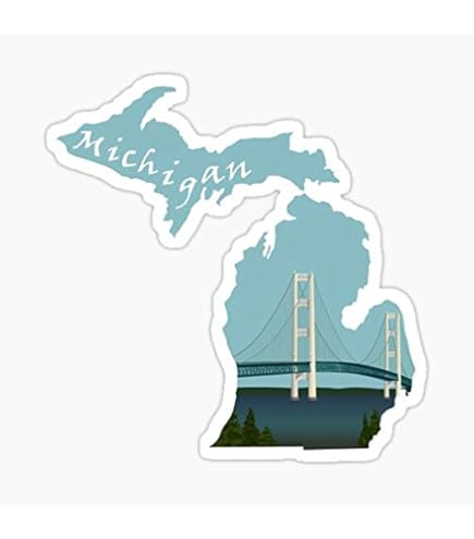 Michigan Bigfoot Hunting Permit Sticker Die Cut Decal Sasquatch Lifetime Vinyl Made In USA - Foto 2