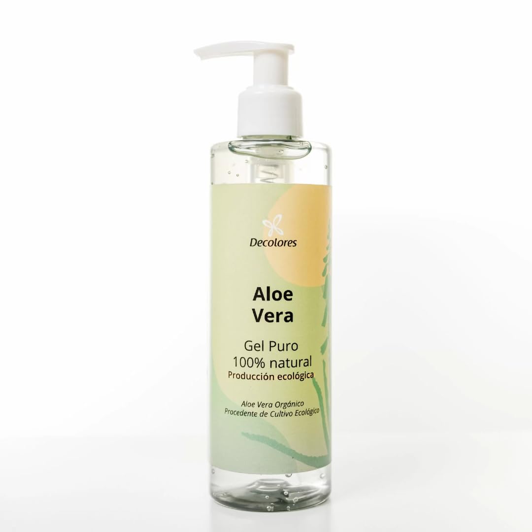 Decolores Fuerteventura Pure Aloe Vera Gel Natural Ecological Farming 500 ml Perfect for Skin Care and Wellness