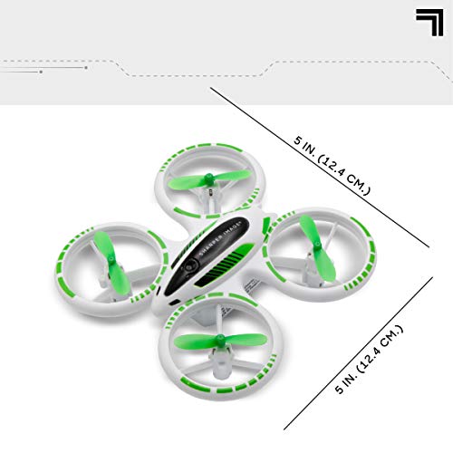 SHARPER IMAGE 2.4GHz RC Glow Up Stunt Drone with LED Lights, Mini