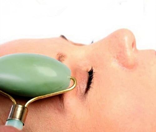 Ewin24 2PCS Facial Massage Jade Roller Face Body Head Neck Nature Beauty Device