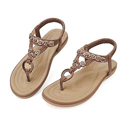 SHIBEVER Womens Sandals Summer Cute Flat Sandals