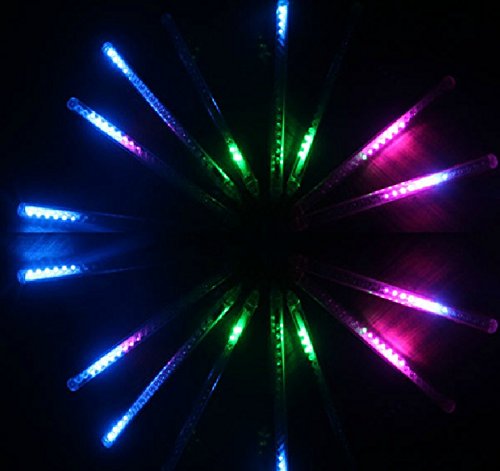 Hippih Led Christmas String Like Meteor Shower Rain 8 Tubes Waterproof String for Wedding Party Christmas Xmas