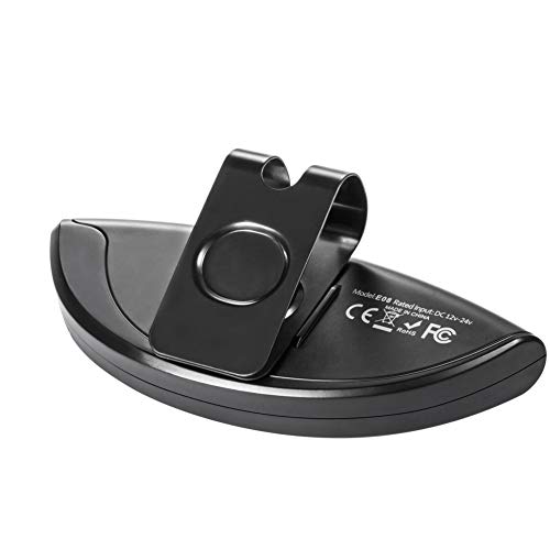 Car Bluetooth Speakerphone, SLOPEHILL Handsfree Speaker with Wireless Control/Sun Visor Car Kit Automatic Cellphone Connection for Safe Drive Talking