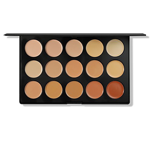 Morphe Pro 15 Color CONCEALER MAKEUP PALETTE 15CON - Professional full coverage concealer for covering blemishes or contouring (all skin tones)