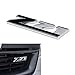 (1) Black Z-71 Front Badge Emblem w/ Grille Mount Insert Bracket For Chevrolet Avalanche Silverado Colorado Tahoe Suburban, etc