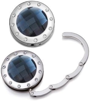 Bling Collection Foldable Purse Hook (Jet Fine Crystals) by CreativeWorks