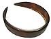 Parcelona French Extra Wide 1 1/4 Inch Tortoise Brown Shell Brown Hair Headband with Inner Teeth Nibs