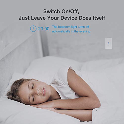 SONOFF IW101 WiFi Smart Light Wall Switch with Power Monitoring, Needs Neutral Wire, Compatible with Alexa, Google home and IFTTT,ETL and FCC Listed.