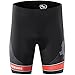 Men’s Bike Shorts - 3D Pad for Bicycle Cycling with Gear Design by Nooyme(XXL, Red Gear)