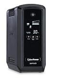 CyberPower CP850PFCLCD PFC Sinewave UPS System, 850VA/510W, 10 Outlets, AVR, Mini-Tower,Black