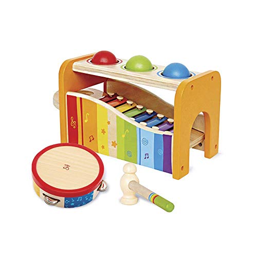 Hape Pound, Tap, Shake! Music Set Award Winning Wooden