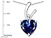 Star K Choice of 10k Gold or Sterling Silver Heart Shape 8mm Endless Love Pendant Necklace