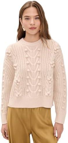 Theory Women's Cropped Cashmere Pullover Sweater, Cordovan, XXS-XS