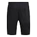 Mrignt Men's Casual Cotton Elastic Gym Shorts(Black,XXL)