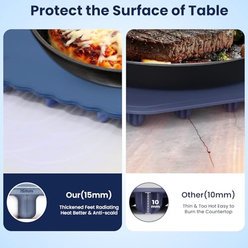 ACRILYX Food Warming Mat for Food - Electric Warming Tray for Buffets & Parties, Rollable Silicone Heating Mat, Warming Mat for Food with Adjustable Temperature, Auto Shut-Off, Portable & Foldable