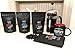 Gourmet Coffee Sampler Gift Box Set, Roasted Coffee Beans, Sumatra Dark, Kenya AA Medium-Dark, Rwanda Medium, Natural Ethiopian Light, Whole Bean, 4 Bags, 16 oz Total