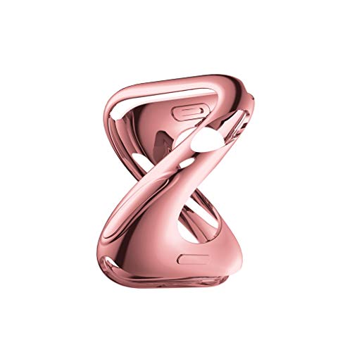 Ultra-Slim Plating TPU Protective Case Cover,Saying Bumper Clear Cover For Apple Watch Series 4 40mm/44mm Replacement Resin Protection Organizer (For Apple Watch Serie 4 40mm, Rose Gold) - Thumbnail 5