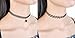 FIBO STEEL 6PCS Womens Black Velvet Choker Necklace for Women Lace Choker Tattoo Necklace (E: 8 PCS A Set)