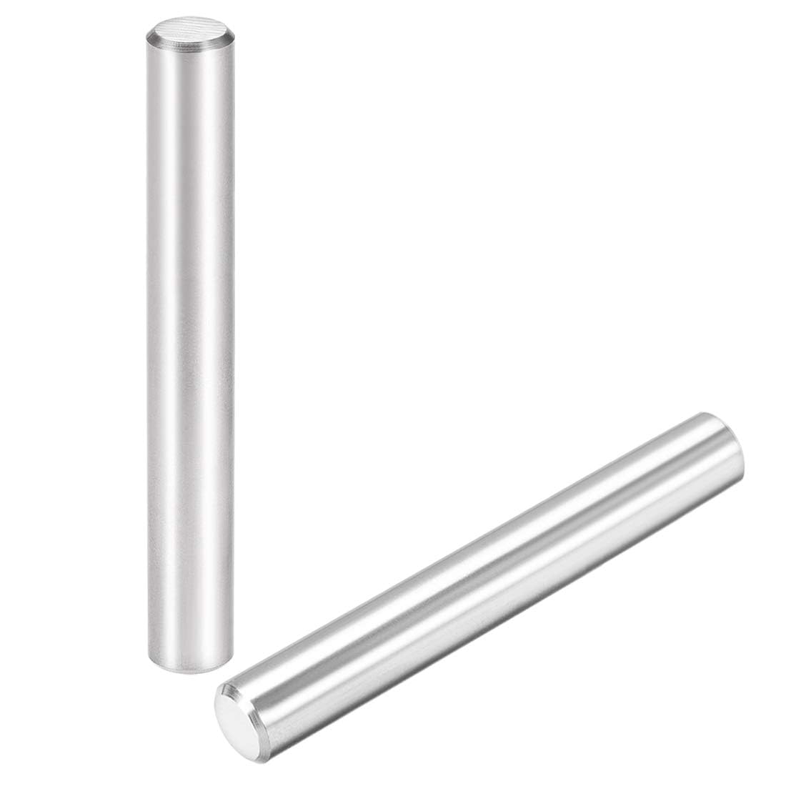 TOP-VIGOR 2Pcs 10mm x 80mm Dowel Pins Shelf Support Pegs, 304 Stainless Steel Cylindrical Shelf Support Pin Fasten Elements Silver Tone