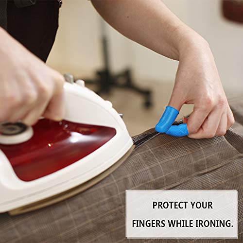 Silicone Finger Protector for Hot Glue Gun 15 Pcs Finger Cots Cover in 3 Size, Finger Guards Protector for Sewing Crafts Ironing Knitting