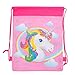DRAGONFLYDREAMS 12 Pack Unicorn Bags Cute Drawstring Party Bag for Unicorn Party Supplies