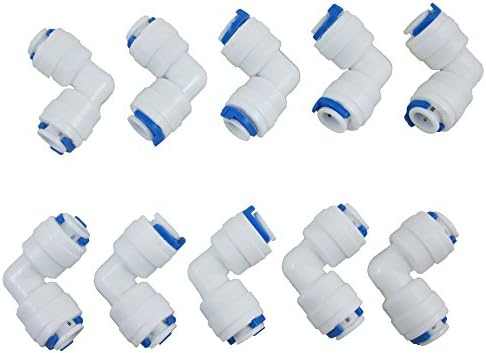 Quick Connector for RO Water Reverse Osmosis System (Pack of 10) (L Type)