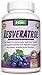 100% Pure Resveratrol 1000mg Per Serving Max Strength 180 Capsules Antioxidant Supplement Extract Natural Trans-Resveratrol Pills for Heart Health and Weight Loss Made in USA