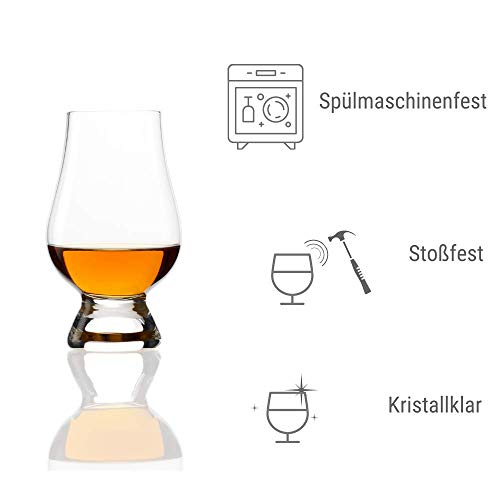 The Glencairn Glas Whiskey Gläser 6er Set/Whisky Glas mit 190 ml Fassungsvermögen/elde Whisky Gläser aus hochwertigem… – Bild 3
