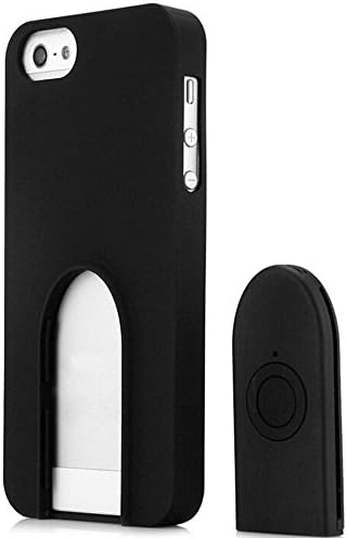Selfie Iphone 5/5s Case with Built in Wireless (Bluetooth) Shutter Remote/stick (Rechargeable) to Capture All You Selfie Needs Whenever Where Ever You Are