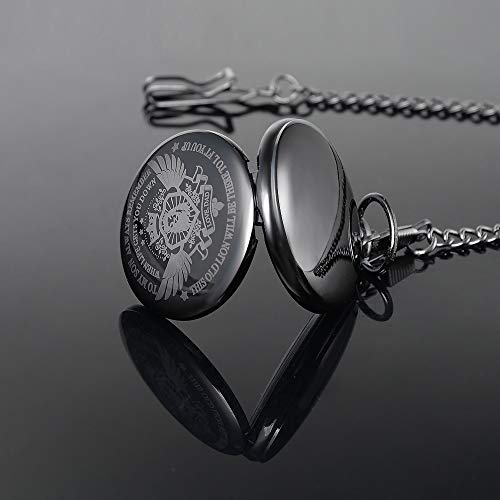 Yowming to My Son | Father and Son - Graduation Gifts for Him - Engraved “to My Son Love Dad” Quartz Pocket Watch - Perfect Gifts for Son for Christmas, Valentines Day, Birthday