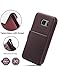 Taken Samsung Galaxy S 7/S7 Leather Wallet Case with Credit Cards Slot and Metal Magnetic, Slim Fit and Heavy Duty, Plastic Flip Case/Cover with Rubber Edge, for Women, Men, Boys, Girls (Coffee)