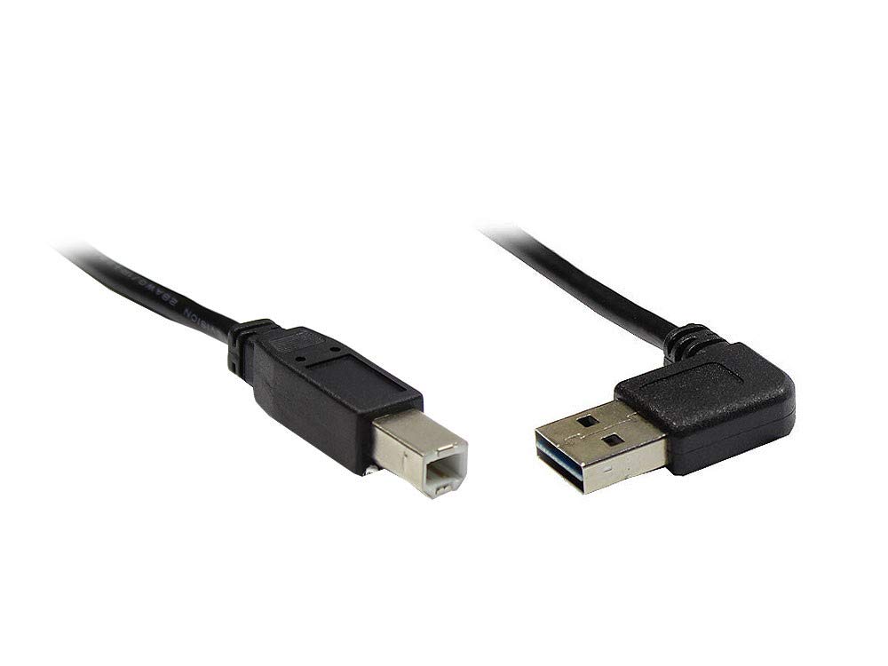 Good Connections 2510-EU01W Connection/Printer Cable USB 2.0 Easy Male A to Male B 1 m Black