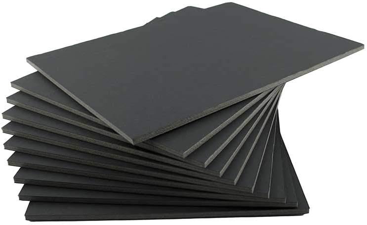 House of Card & Paper Black Foam Board A3 size 297x420x5mm 5 sheets per pack, A3 297 x 420 x 5 mm