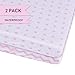 Ely's & Co. Patent Pending Waterproof Sheets, White and Pink Chevron and Polka Dots (2 Pack) (Playard, Pink)